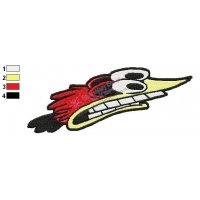 Cute Funny Angry Birds Embroidery Design